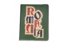 Agendă mini - Romania (fundal verde)